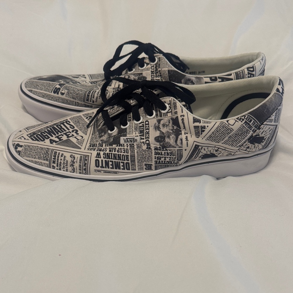 Vans Black and White Print Men's Sneakers